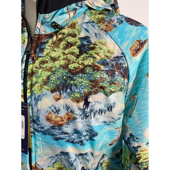 Polo Ralph Lauren Hawaiian Windbreaker Rain Hoodie - Picture 7 of 8